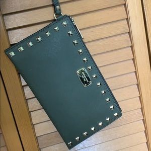 Olive green clutch